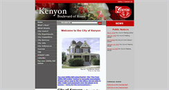 Desktop Screenshot of cityofkenyon.com